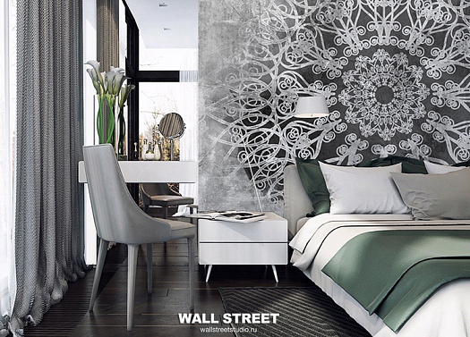 Фотообои в интерьере артикул Grayscale 6, GRAYSCALE, Wall street Фотообои в интерьере артикул Grayscale 6, GRAYSCALE, Wall street