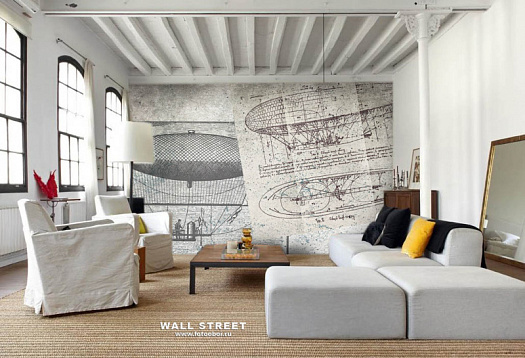 Фотообои в интерьере артикул Induction 8, ИНДУКЦИЯ / INDUCTION, Wall street