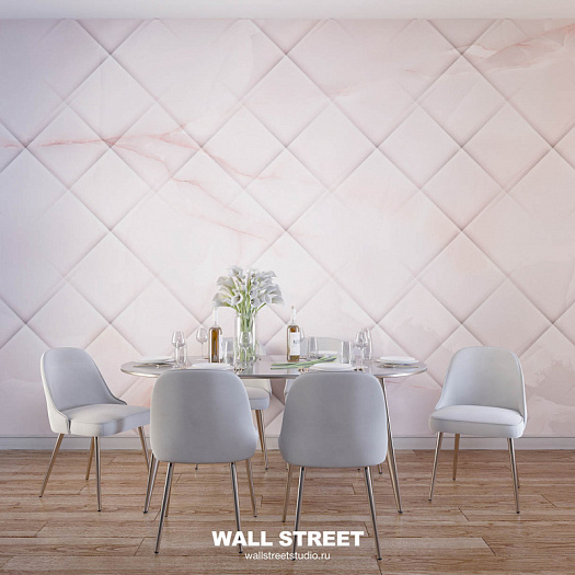 Фотообои в интерьере артикул Pink It Marble 9, PINK IT MARBLE, Wall street