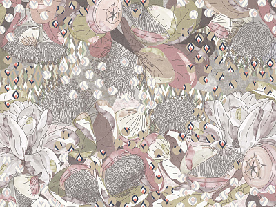 Фотообои Pattern Flower 2, PATTERN FLOWER, Wall street